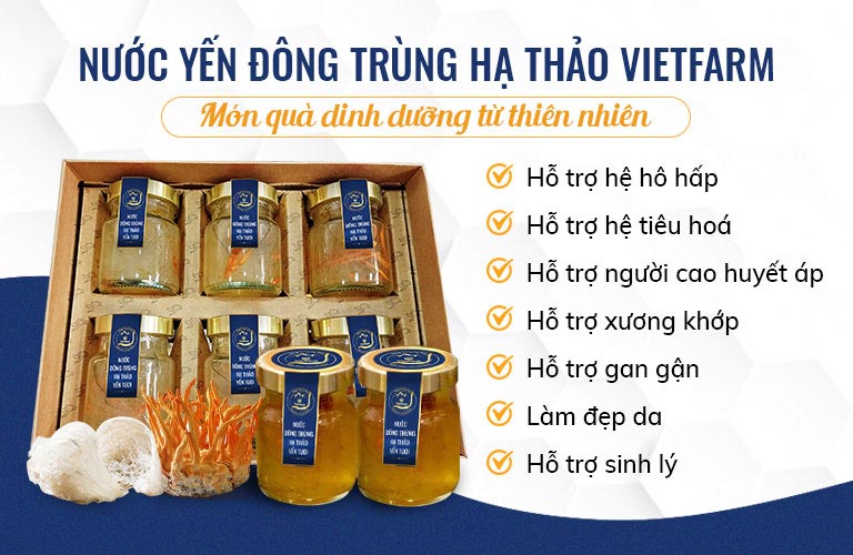 Sản phẩm của Vietfarm mang nhiều công dụng hữu ích đối với sức khỏe