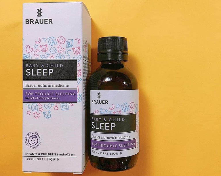 Nếu bé khó ngủ chưa biết nên dùng gì cha mẹ có thể tham khảo Brauer Sleep