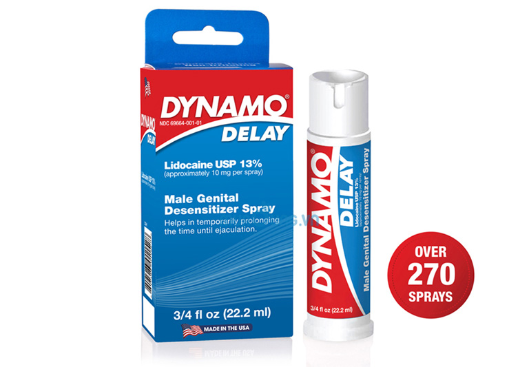 Dynamo Delay có xuất xứ từ Mỹ, được bào chế dạng xịt rất tiện lợi