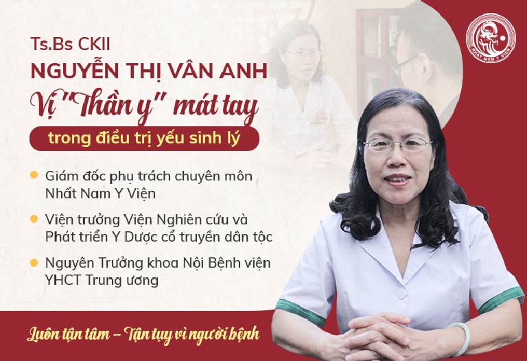 Bác sĩ Nguyễn Thị Vân Anh có nhiều đóng góp trong điều trị nam khoa bằng Đông y